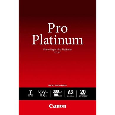 Папiр Canon A3 Pro Platinum Photo Paper PT-101, 20 арк. 2768B017 photo