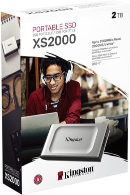 Портативный SSD Kingston 2TB USB 3.2 Gen 2x2 Type-C XS2000