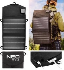 Портативное зарядное устройство солнечная панель Neo Tools, 15Вт, 2xUSB, 580x285x15 мм, IP64, 0.55кг 90-140 фото