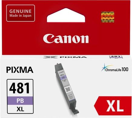 Картридж Canon CLI-481PB XL PIXMA TS8140/9140/8240/8340Photo Blue