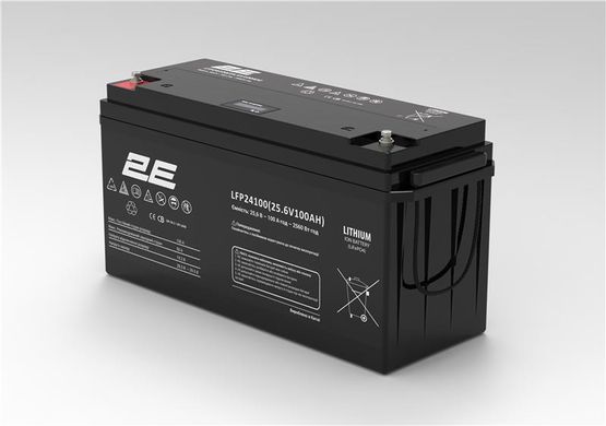 Аккумуляторная батарея 2E LFP24, 24V, 100Ah, LCD 8S 2E-LFP24100-LCD фото