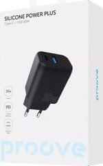 Зарядний пристрiй Proove Silicone Power Plus 30W Type-C + USB Black (WCSP3011001)