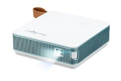 Проектор портативный AOpen PV12p WVGA, 800 LED lm, LED, 1.3, WiFi, бирюзовый MR.JW211.003 фото