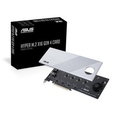 Плата-адаптер PCIe ASUS Hyper M.2 X16 PCIe 3.0 X4 Expansion Card GEN 4 90MC08A0-M0EAY0 фото