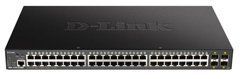 Комутатор D-Link DGS-1250-52XMP 48xGE PoE, 4xSFP+, 370W, Smart DGS-1250-52XMP фото