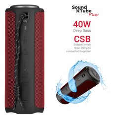 Акустическая система 2E SoundXTube Plus TWS, MP3, Wireless, Waterproof Red 2E-BSSXTPWRD photo