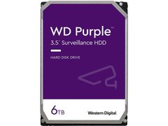 Жесткий диск WD 6TB 3.5" 256MB SATA Purple Surveillance WD64PURZ фото