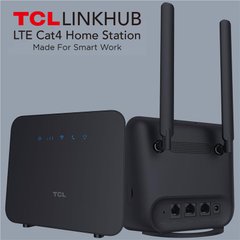 Маршрутизатор TCL LINKHUB LTE Home Station (HH42CV2) 4G LTE, Wi-Fi4, 1x3FF SIM, 1xFE LAN/WAN, 1xFE LAN HH42CV2-2ALCUA1-1 photo