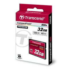 Карта пам'яті Transcend CompactFlash 32GB 800X 
TS32GCF800 фото