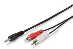 Кабель ASSMANN аудио (jack 3.5мм-M/RCA-Mx2) Stereo Cable 5м