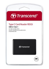 Кардридер Transcend USB 3.1 Gen 1 Type-C Multi Card Black TS-RDC8K2 photo