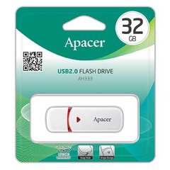 Накопитель Apacer 32GB USB 2.0 Type-A AH333 White AP32GAH333W-1 фото
