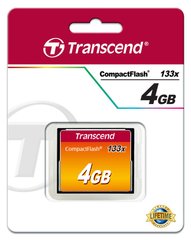 Карта пам'яті Transcend CompactFlash 4GB 133X 
TS4GCF133 фото