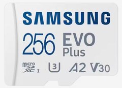 Карта пам'яті Samsung microSDHC 256GB C10 UHS-I R100MB/s Evo Plus + SD MB-MC256KA/EU photo