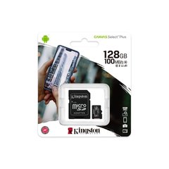 Карта памяти Kingston microSD 128GB C10 UHS-I R100MB/s + SD SDCS2/128GB фото