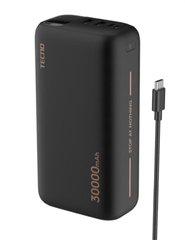 Портативное зарядное устройство Power Bank TECNO 30000mAh 22.5W Black TPB-P302 photo