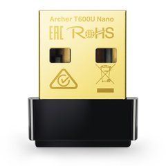 WiFi-адаптер TP-LINK Archer T600U Nano AC600 USB2.0 nano ARCHER-T600U-NANO фото