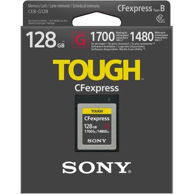 Карта памяти Sony CFexpress Type B 128GB R1700/W1480 CEBG128.SYM фото