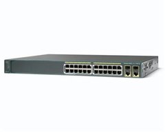 Комутатор Cisco Catalyst 2960 Plus 24 10/100 PoE + 2 T/SFP LAN Base 
WS-C2960+24PC-L фото
