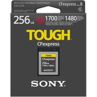 Карта памяти Sony CFexpress Type B 256GB R1700/W1480 CEBG256.SYM фото