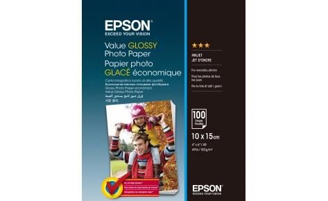 Бумага Epson 100mmx150mm Value Glossy Photo Paper 100 л. C13S400039 фото