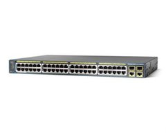 Комутатор Cisco Catalyst 2960 Plus 48 10/100 PoE + 2 1000BT +2 SFP LAN Lite 
WS-C2960+48PST-S фото