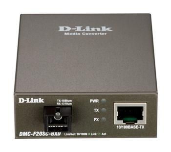 Медиаконвертер D-Link DMC-F20SC-BXD 1xFE, 1x100BaseFX, SM, 20км, WDM, SC DMC-F20SC-BXD фото