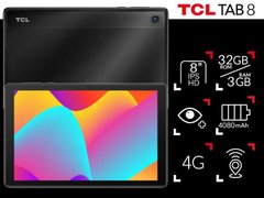 Планшет TCL TAB 8 LTE (9132G1) 8"/HD/3GB/32GB/WiFi/4GLTE Prime Black 9132G1-2ALCUA11 фото