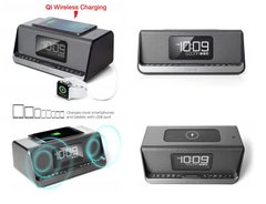 Акустична док-станція iHome IBN350G, Qi Wireless Charging, BT, NFC, USB, Aux Mic 
IBN350V2G фото