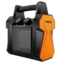 Тепловая пушка электрическая Neo Tools, 2кВт, 20м кв., 139м куб./ч, нагр.элемент - керам. (PTC), переносная 90-060 фото